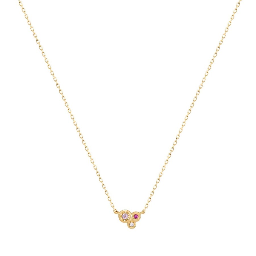 Necklaces, Rings, And More RION x Buddha Jewelry | Rion X Buddha Jewelry Poppi Necklace - Ruby + Sapphires