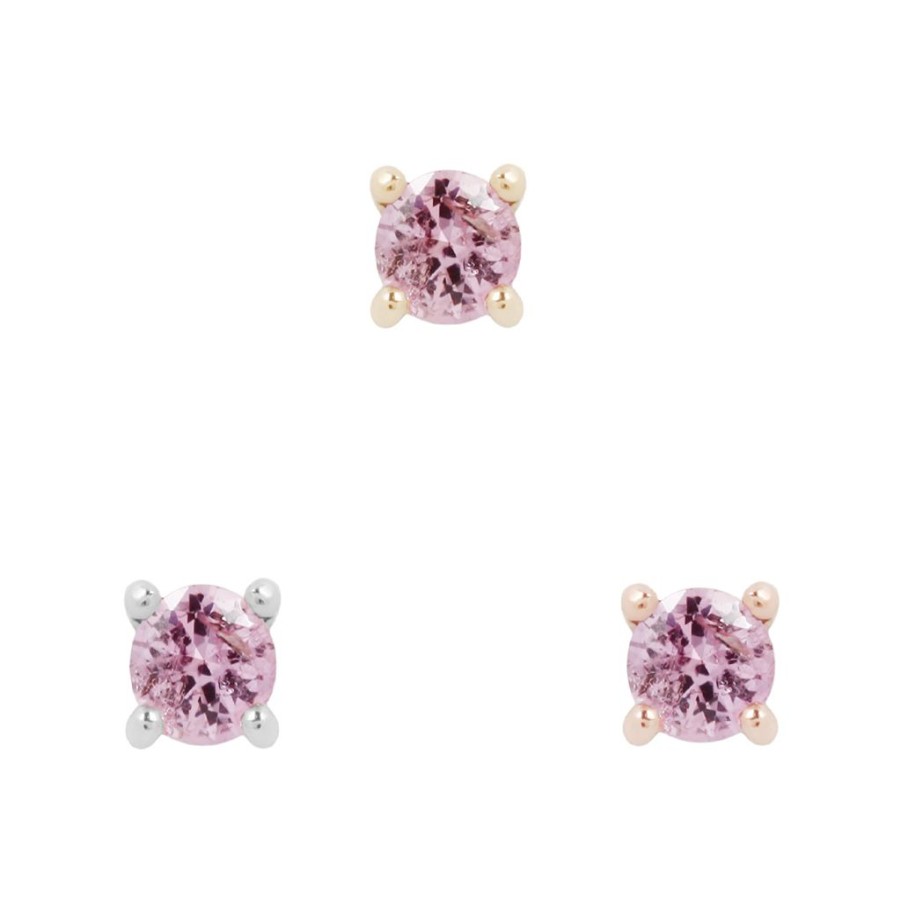 Everyday Classics Buddha Jewelry Organics | Pink Sapphire Prong