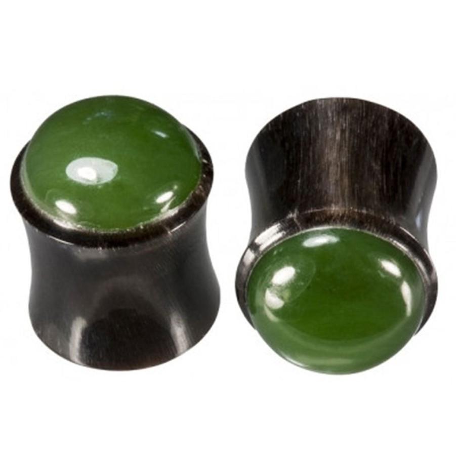 Plugs + Eyelets Buddha Jewelry Organics | Horn Plug - Jade