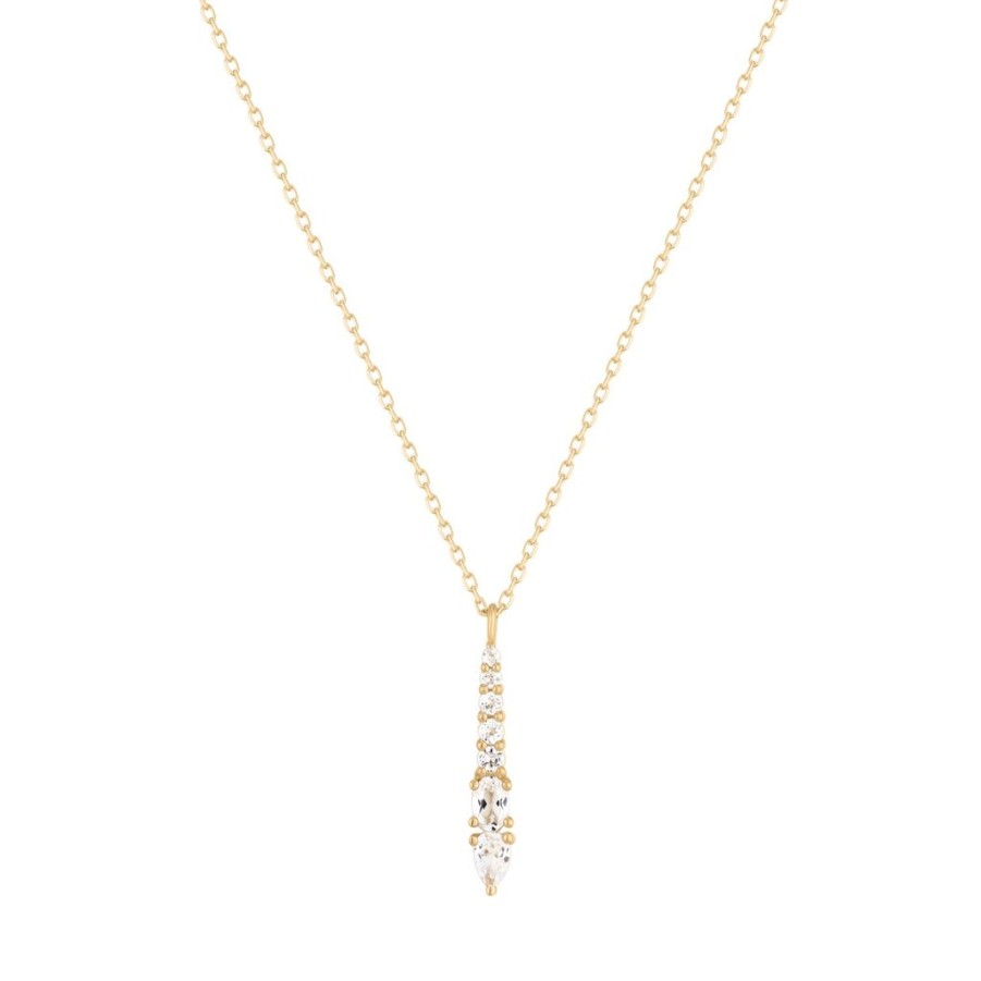 Necklaces, Rings, And More RION x Buddha Jewelry | Rion X Buddha Jewelry Sienna Necklace - White Topaz