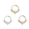 Clickers + Rings Buddha Jewelry Organics | Lala - Cz - Solid 14Kt Gold Clicker