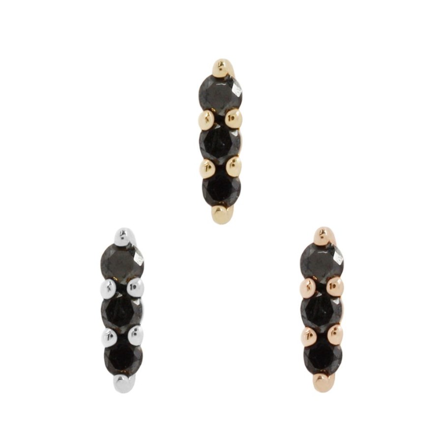 Everyday Classics Buddha Jewelry Organics | Mishka 3 - Black Diamond - Threadless End