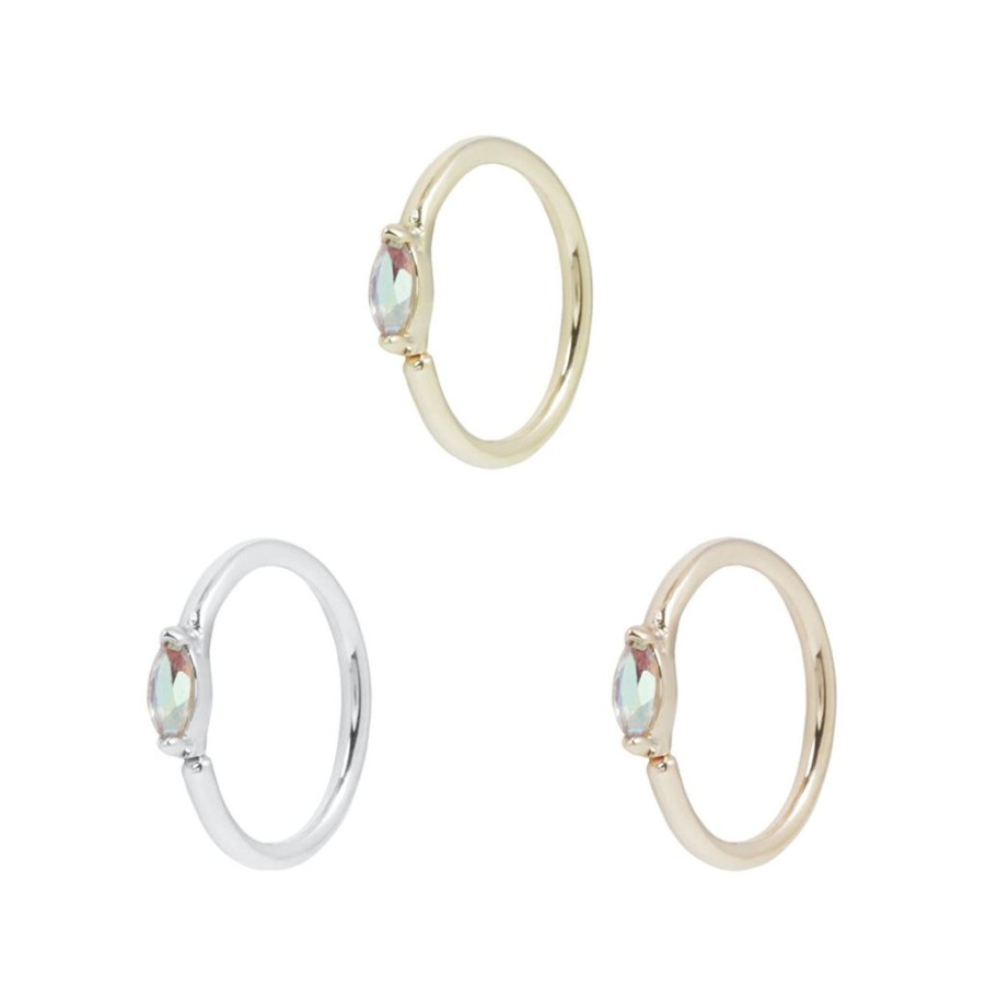 Clickers + Rings Buddha Jewelry Organics | Zuri Mercury Mist Seamless Ring