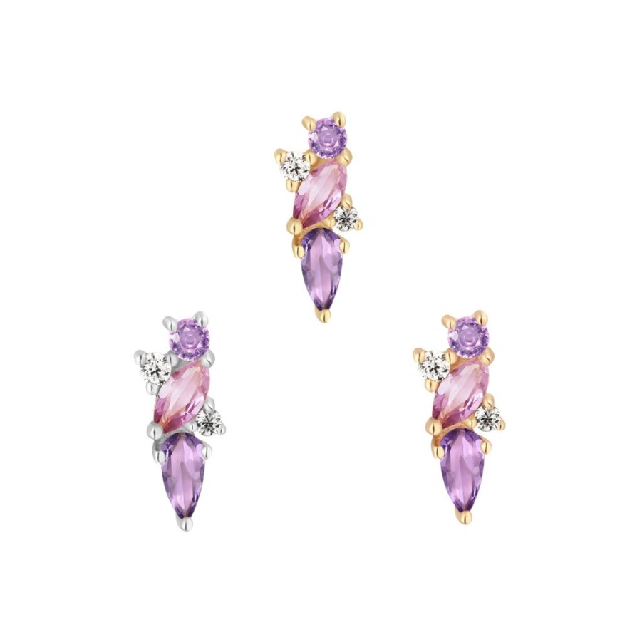 Threadless Ends Buddha Jewelry | Visionary - Amethyst + Pink Sapphire - Threadless End