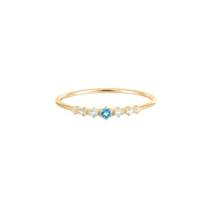 Necklaces, Rings, And More RION x Buddha Jewelry | Rion X Buddha Jewelry Elsa Finger Ring - London Blue Topaz