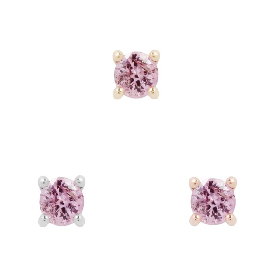 Threadless Ends Buddha Jewelry Organics | Pink Sapphire Prong