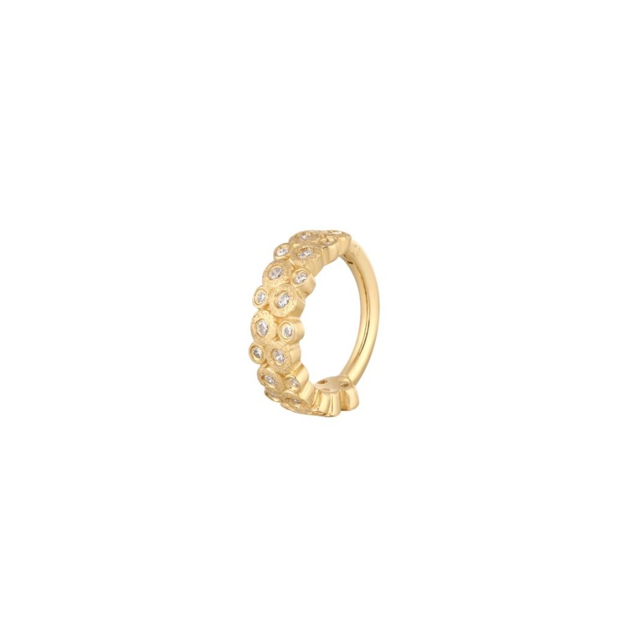 Clickers + Rings Buddha Jewelry | Opulent - Cz - Gold Clicker Yellow Gold