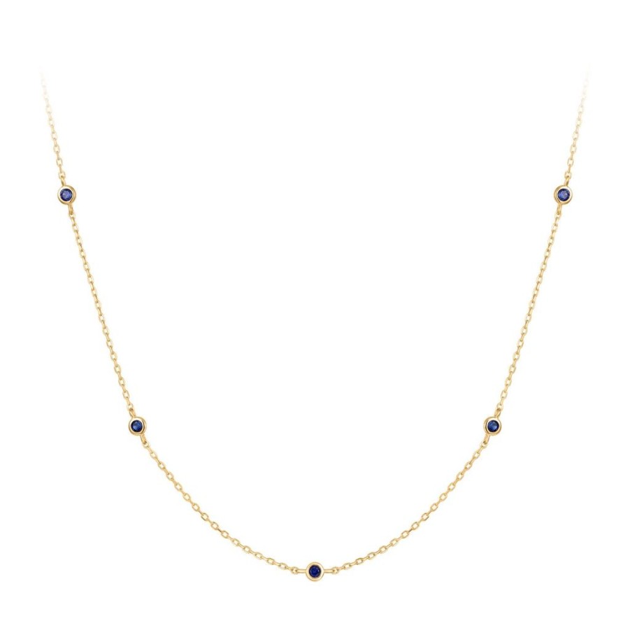 Necklaces, Rings, And More RION x Buddha Jewelry | Rion X Buddha Jewelry Insight Necklace - Blue Sapphire