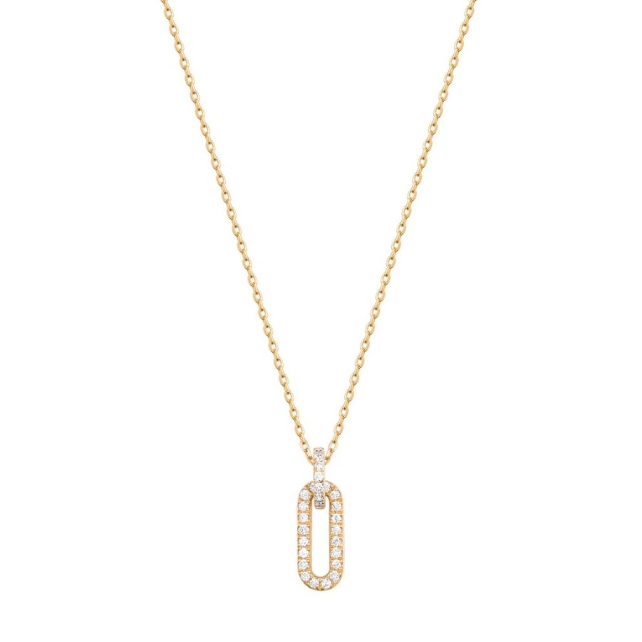 Threadless Ends RION x Buddha Jewelry | Rion X Buddha Jewelry Link Necklace - Genuine Diamond