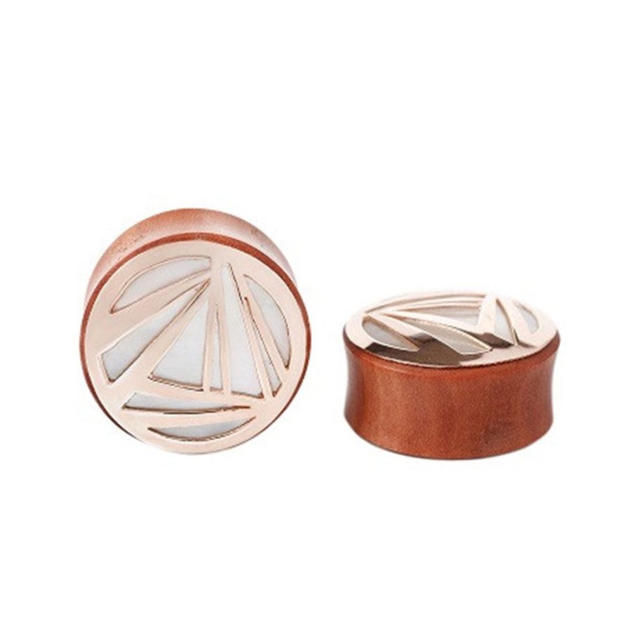 Plugs + Eyelets Buddha Jewelry Organics | Prime Plugs - Rose Gold + Mother Of Pearl