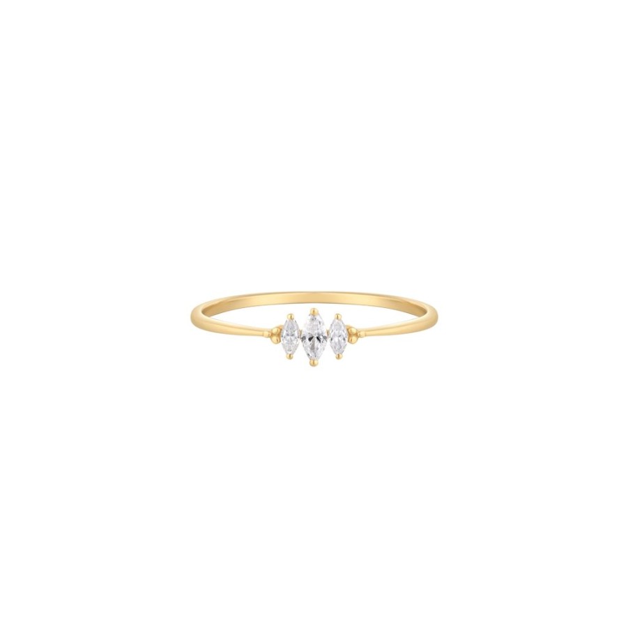 Threadless Ends RION x Buddha Jewelry | Rion X Buddha Jewelry Zuri Trois Finger Ring - Genuine Diamond