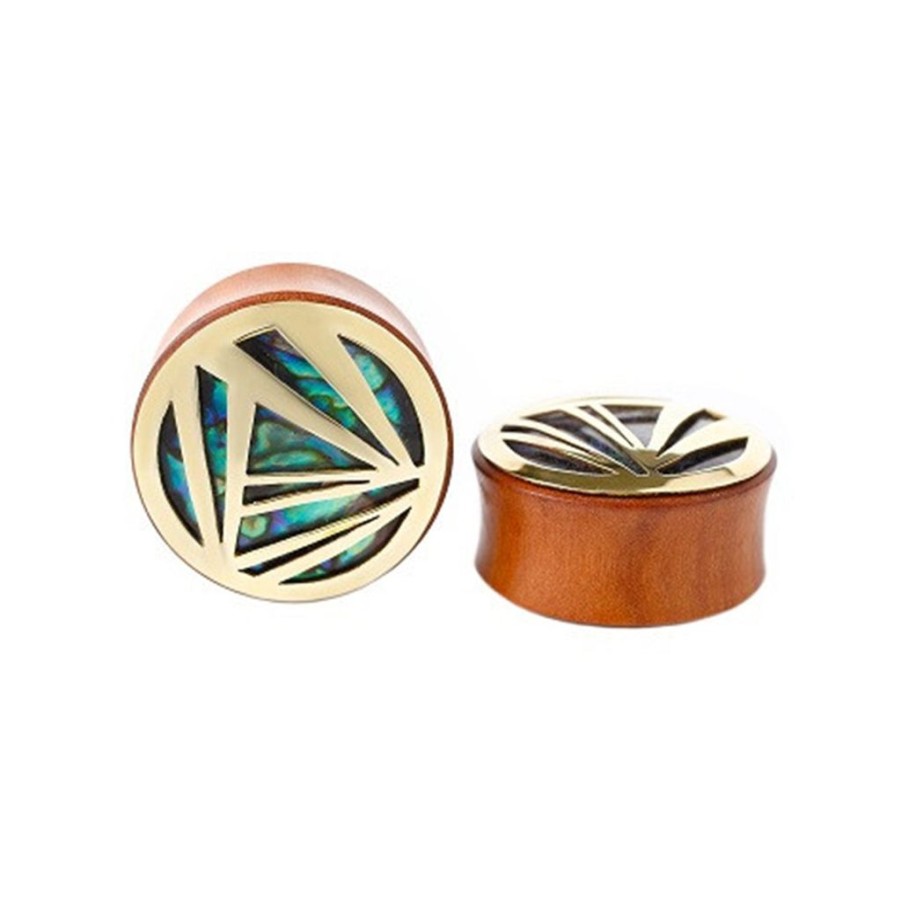 Plugs + Eyelets Buddha Jewelry Organics | Prime Plugs - Brass + Mother Of Pearl